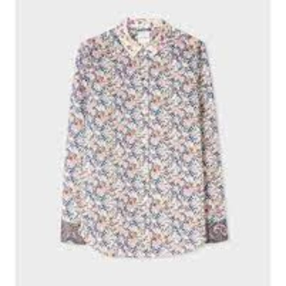 NEW Women's Paul Smith Cotton Kensington Shirt, Multicolour Floral, Size 40 (S) - Picture 10 of 10
